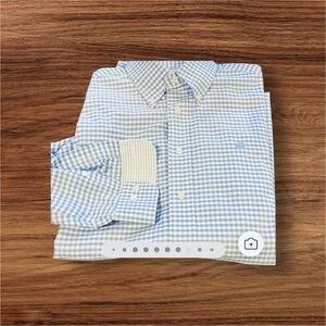 Brooks Brothers ‘Madison’ Blue White Gingham Checkered Button Down Shirt.  EUC.